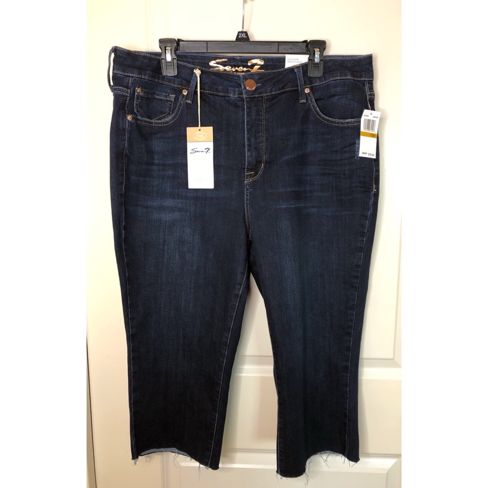 NWT Seven 7 Jeans NWT Seven 7 Jeans High Rise Breezy Crop Jean Women’s Plus 16W